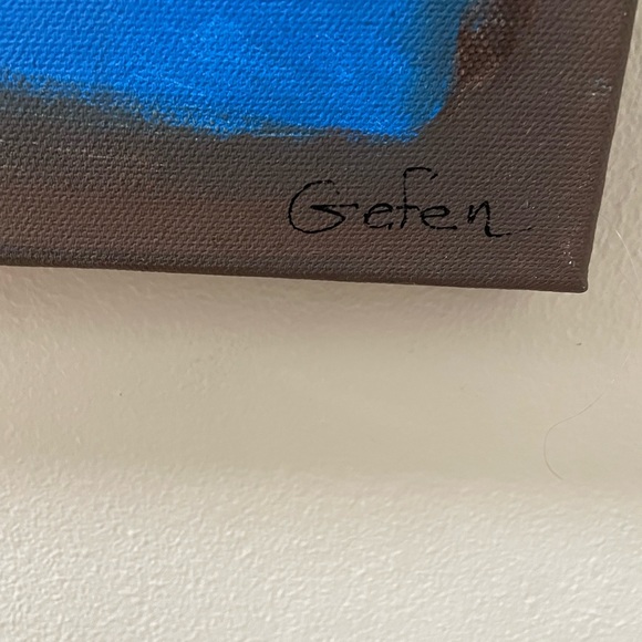 Abstract Canvas Painting by Saul Gefen - Picture 2 of 3